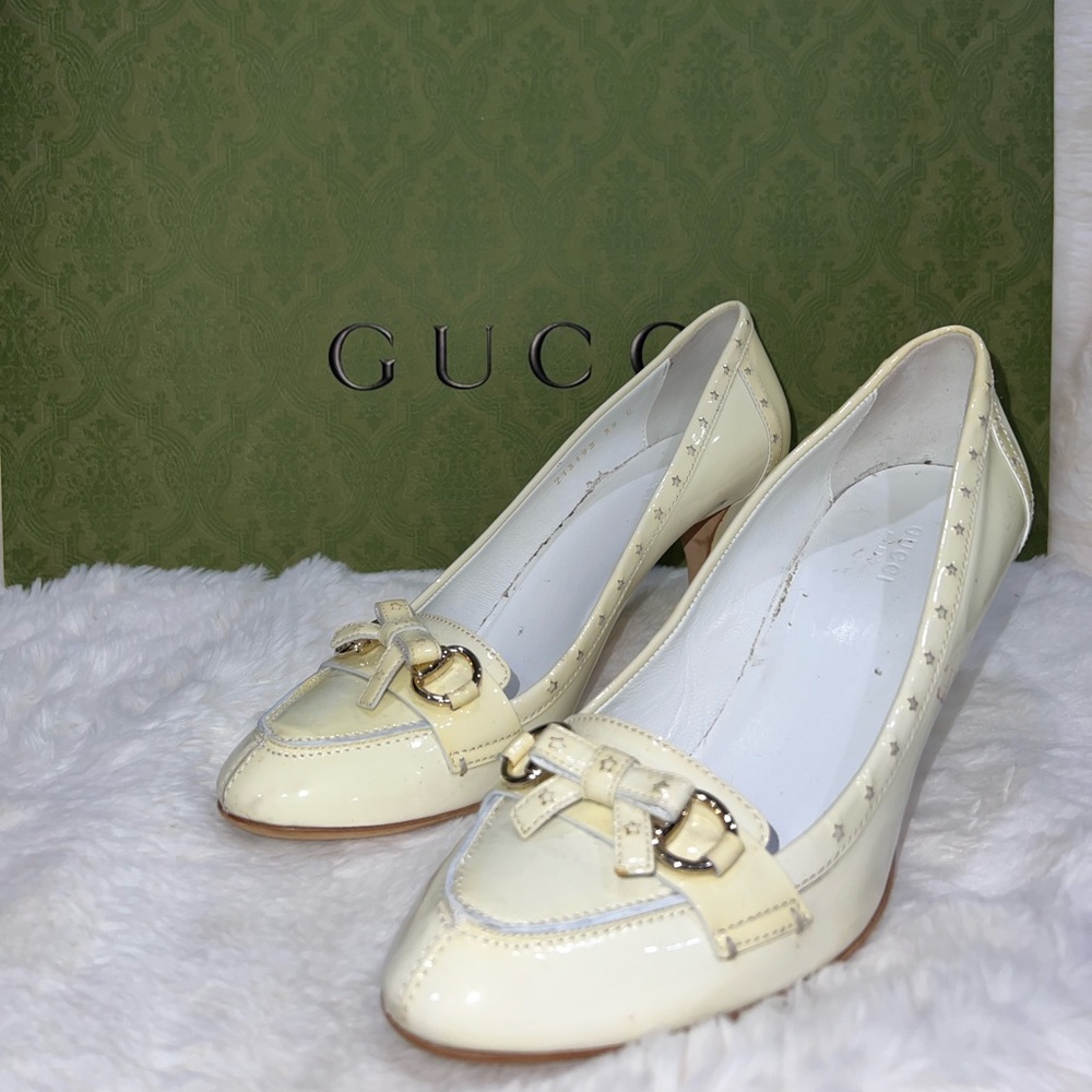 Gucci Heels- White (yellowed)- EU Size 39C